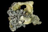 Bladed Barite Crystal Cluster with Pyrite and Galena - Morocco #160134-1